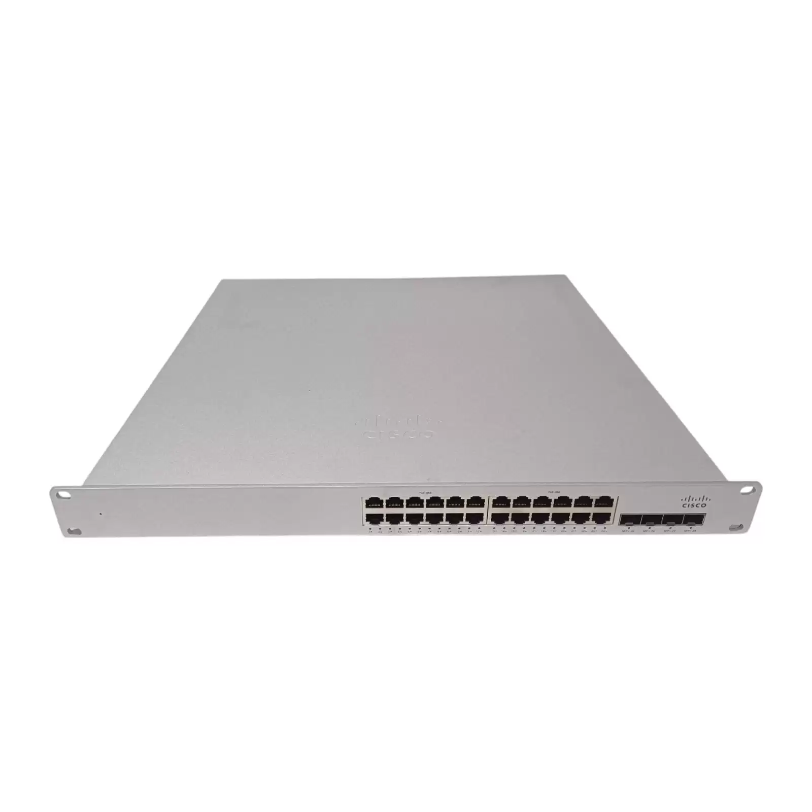 Cisco MS350-24P-HW Meraki MS350 Series 24-Ports 1GbE RJ-45 Rack Mountable Layer 3 Cloud Managed Network Switch With 4-Ports SFP+