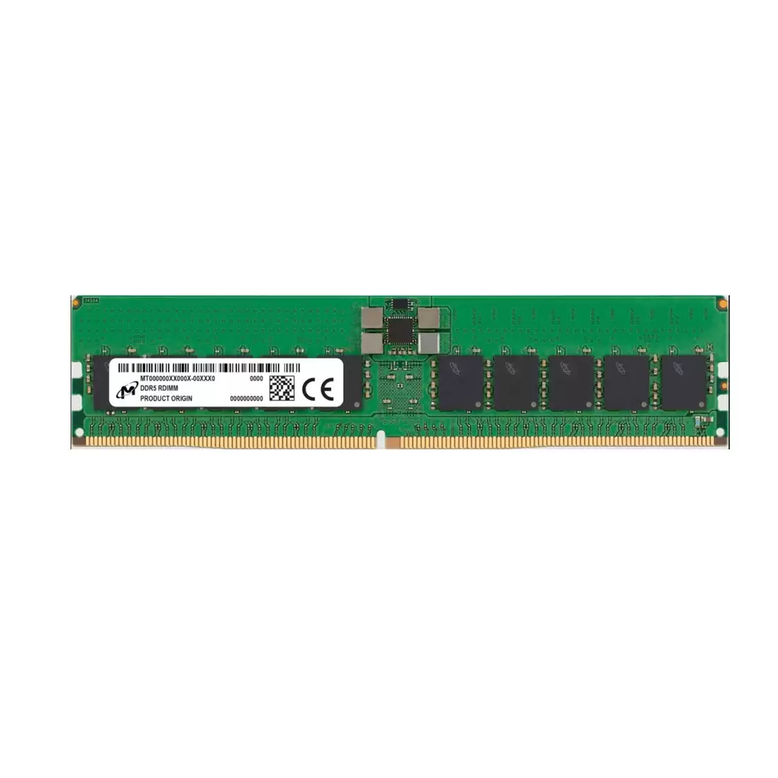 Micron MTC40F2046S1RC48BA 64GB 4800MHz DDR5 PC5-38400 ECC-Registered CL40 288-Pin DIMM 1.1V Dual Rank x4 Memory Module