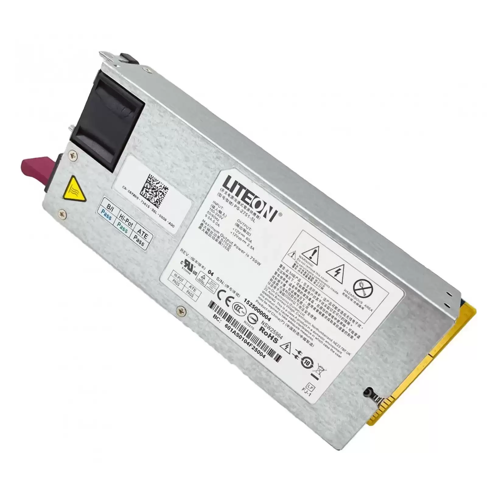 Dell 0N8X3K 750-Watts Hot Swap Power Supply for PowerEdge C6100 and C6105