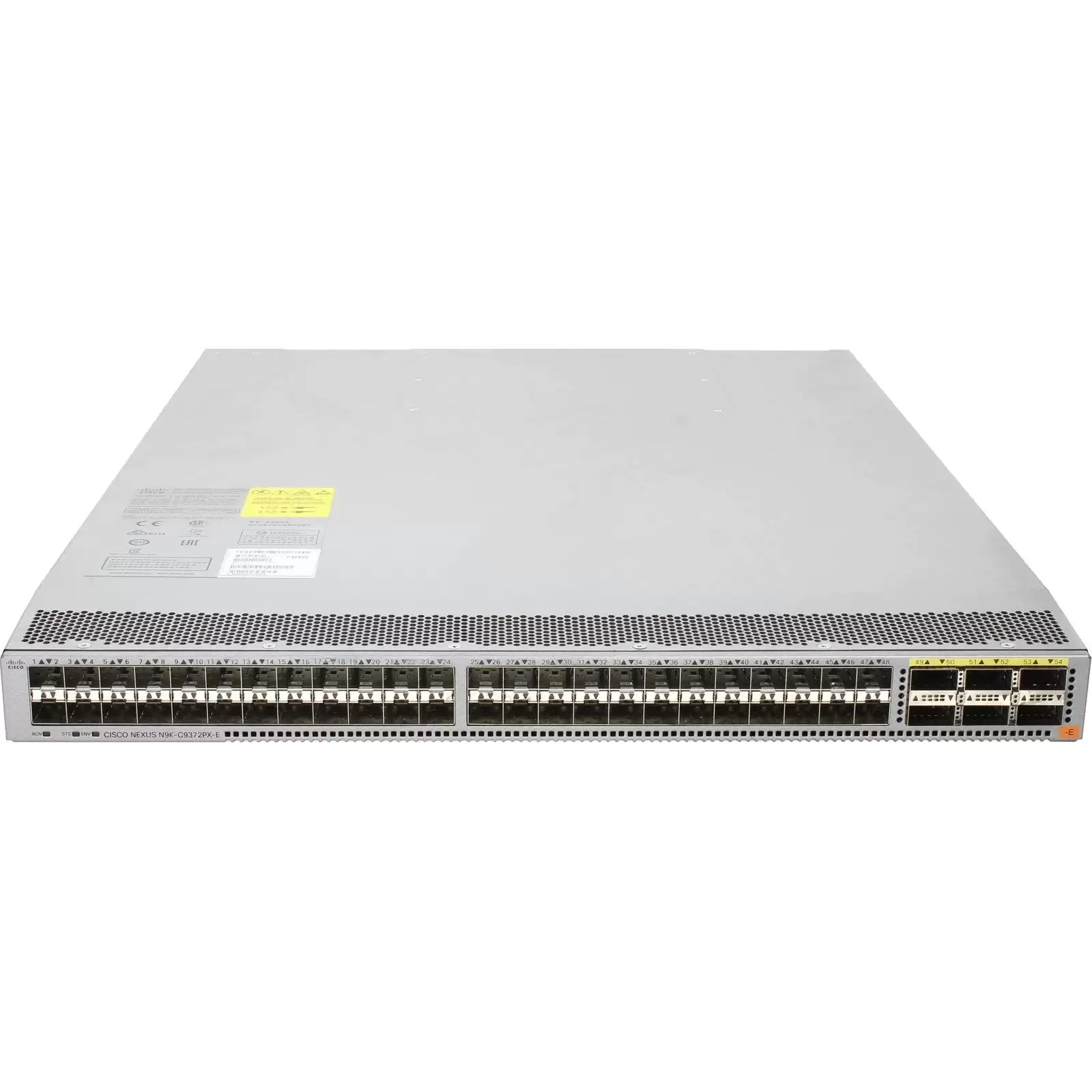 Cisco N9K-C9372PX Nexus 9300 48-Ports 10GbE SFP+ Rack Mountable Layer 3 Managed Network Switch with 6-Ports QSFP+