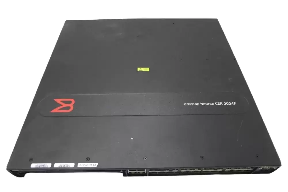 Brocade NI-CER-2024F-ADVPREM-AC NetIron CER 2000 Series 24-Ports 1GbE Hybrid Fiber SFP Rack Mountable Router