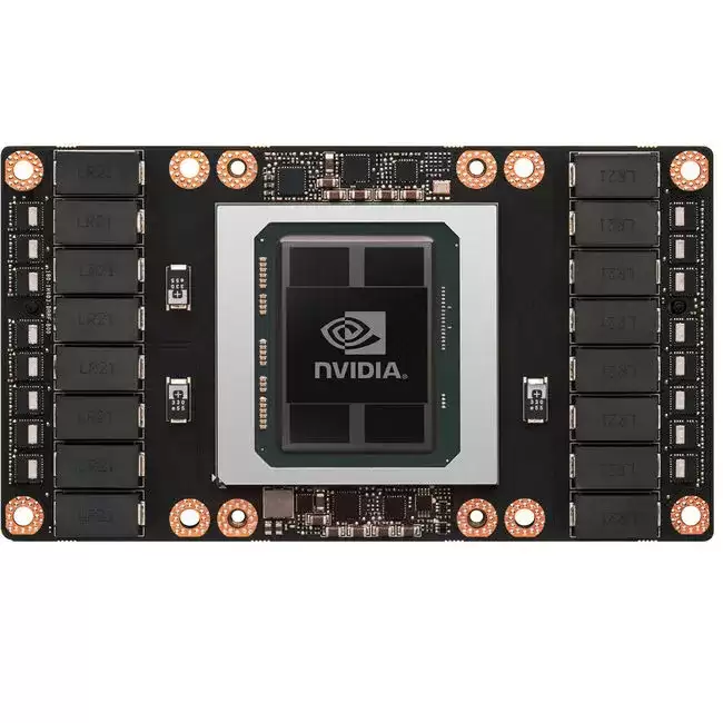 Nvidia P100-SXM2-16GB Tesla P100 Pascal 16GB HBM2 Dual-Slot 1x 8-Pin Accelerator Graphics Card