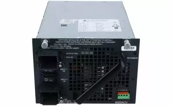 Refurbished Cisco PWR-C45-6000ACV 6000W AC Power Supply for Catalyst 4500