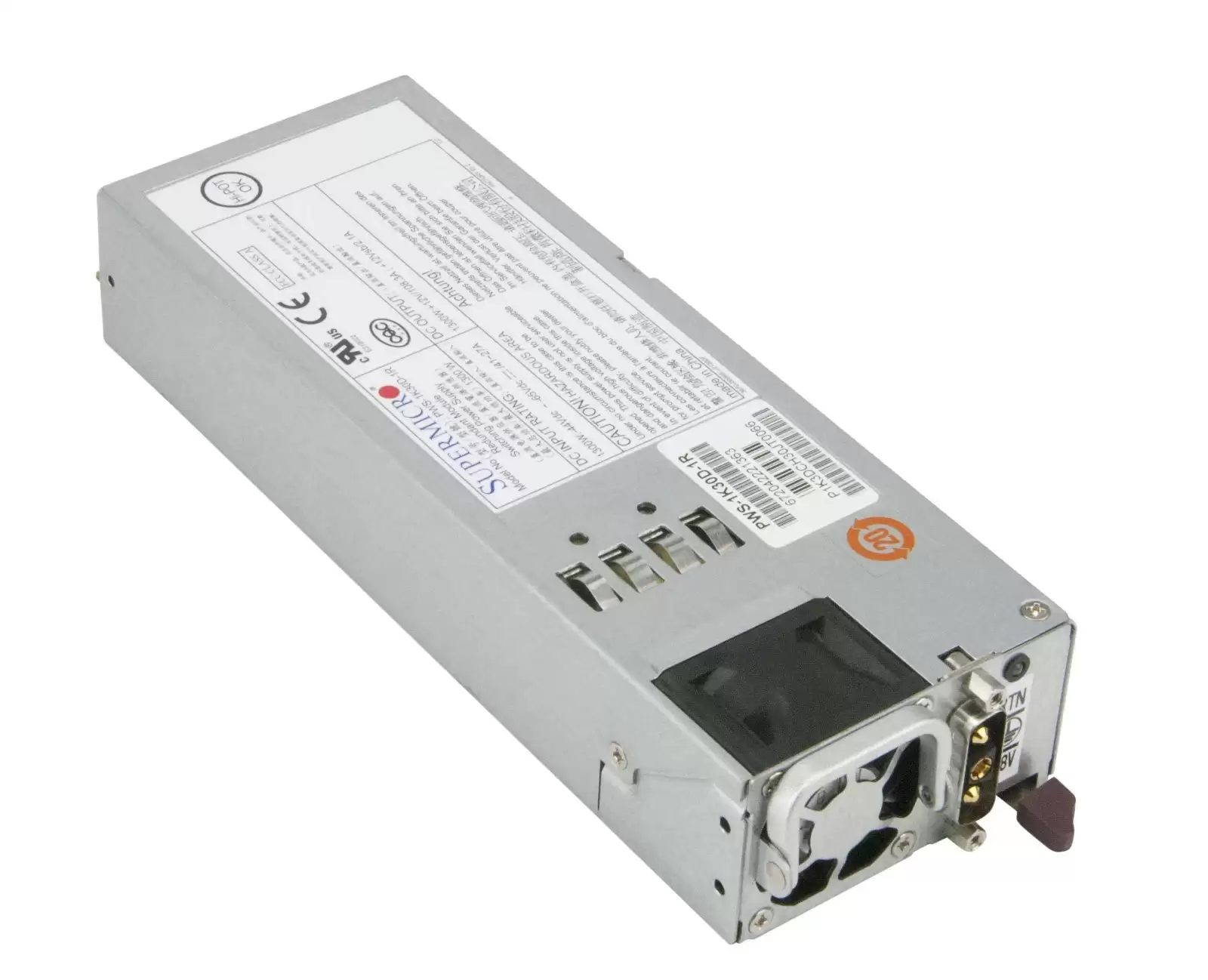SuperMicro PWS-1K30D-1R 1300-Watts DC 1U Single Output Power Supply for PWS-1K02A-1R PWS-1K22A-1R and PWS-751P-1R