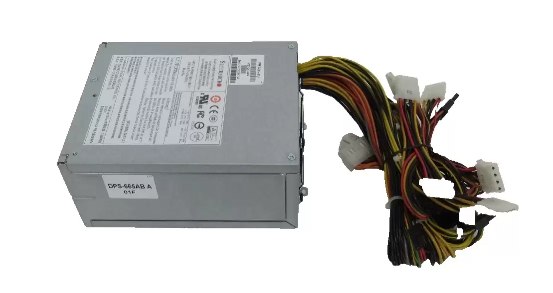 SuperMicro PWS-665-PQ 665-Watts 80 Plus Bronze PS2 ATX Power Supply