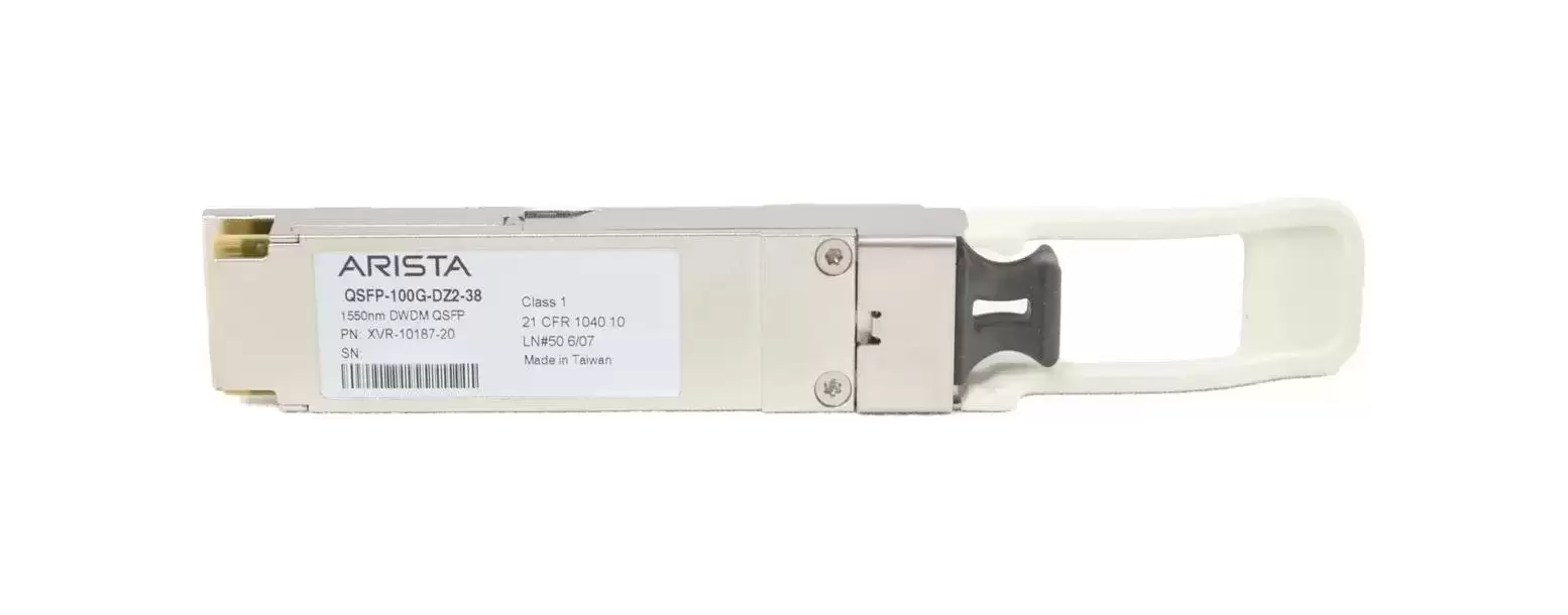 Arista QSFP-100G-DZ2-38 100GB Single-Mode Fibre 1538.18nm 80km Duplex LC QSFP28 Transceiver