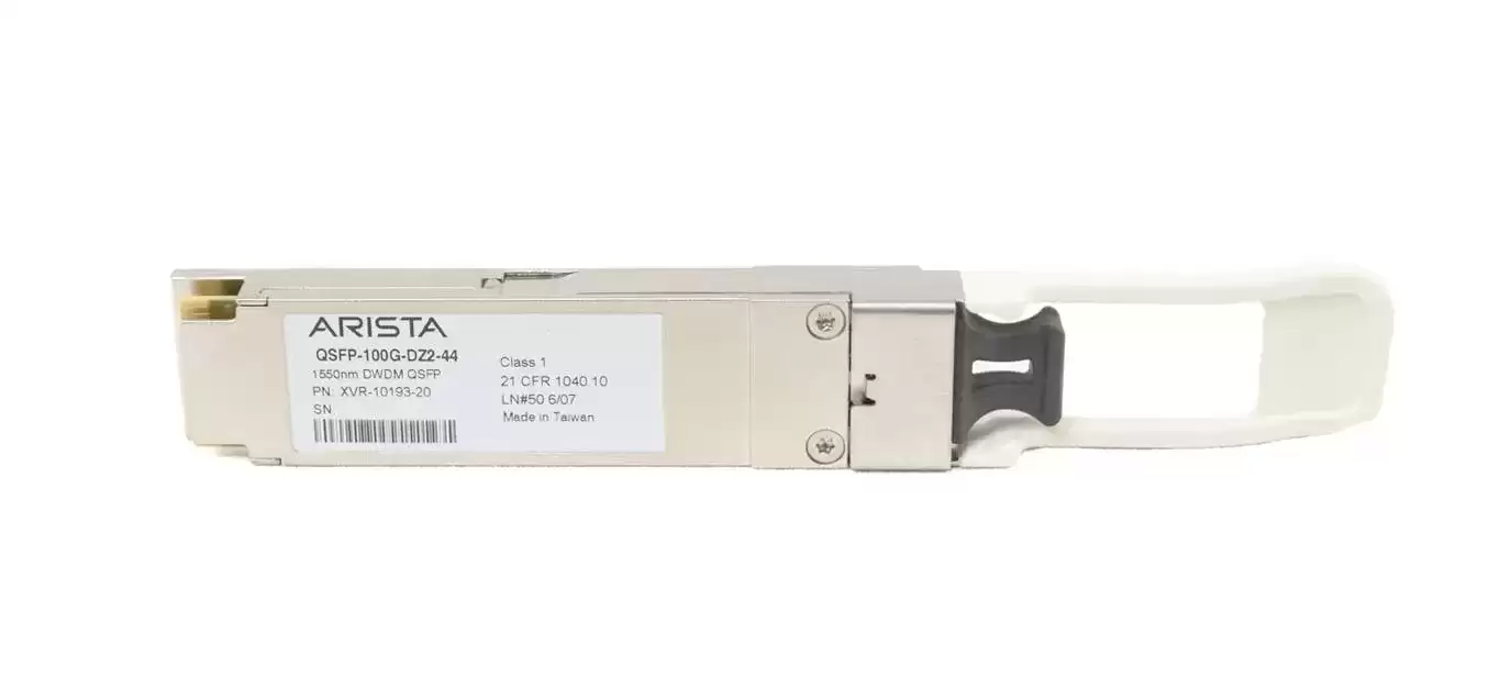 Arista QSFP-100G-DZ2-44 100GBASE-DWDM Single-Mode Fibre 1544.53nm 80km Duplex LC QSFP28 Transceiver