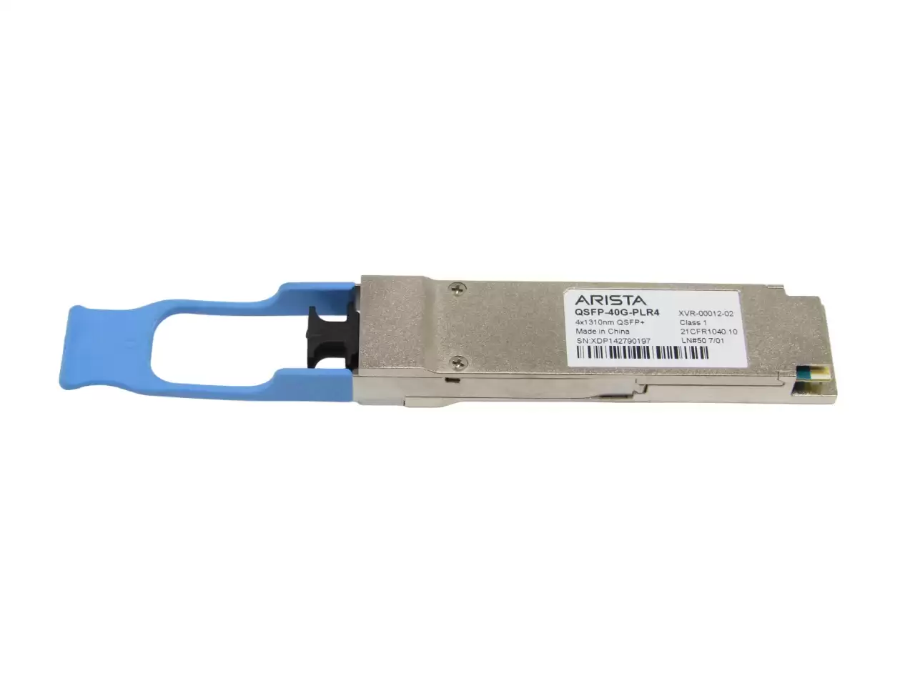 Arista QSFP-40G-PLR4 40GBASE Single-Mode Fibre 10km 1310nm Duplex LC Connector QSFP+ Transceiver