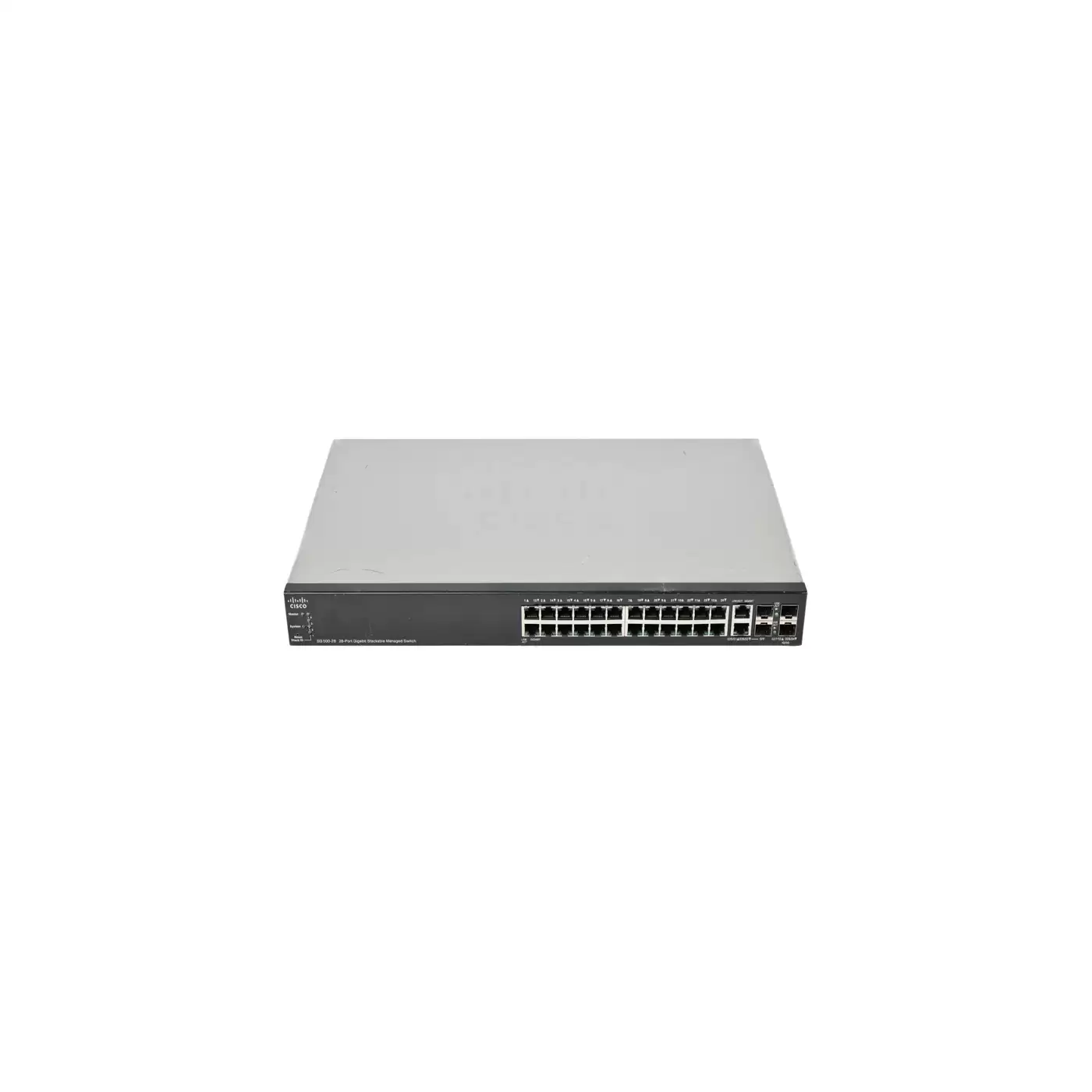 Cisco SG500-28 500 Series 24-Ports 1GbE RJ-45 Rack Mountable Layer 2 Managed Network Switch with 4-Ports SFP