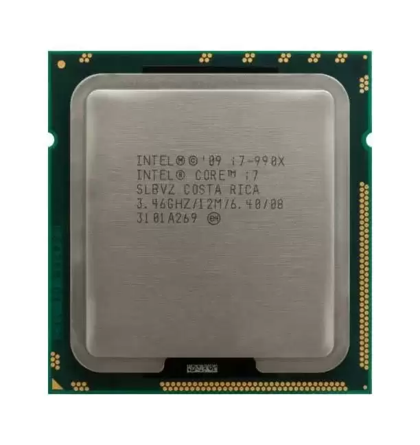Intel SLBVZ Core i7-990X 6-Core 3.46GHz 6.4GT/s QPI-1 12MB Socket LGA1366 Processor