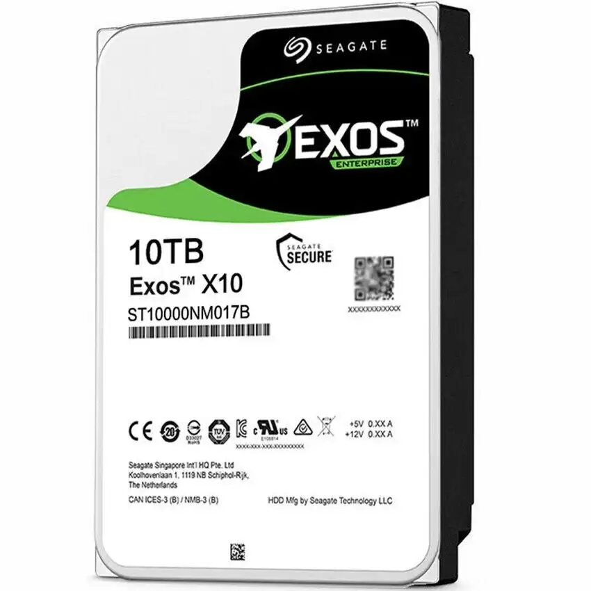 Seagate ST10000NM017B Exos 7E10 10TB SATA 6Gb/s 7200RPM 256MB Cache (512e/4Kn) 3.5-inch Internal Hard Drive