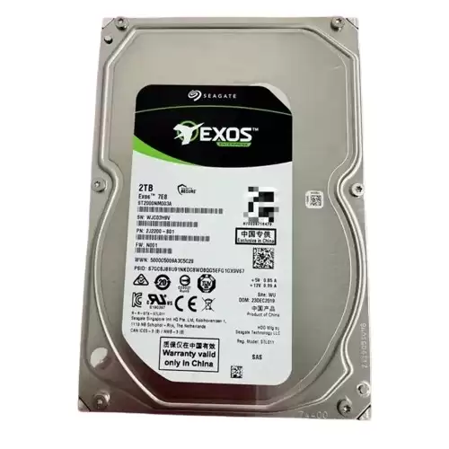 Seagate ST2000NM003A Exos 7E8 Enterprise 2TB SAS 12Gb/s 7200RPM 256MB Cache (512n) 3.5-inch Internal Hard Drive
