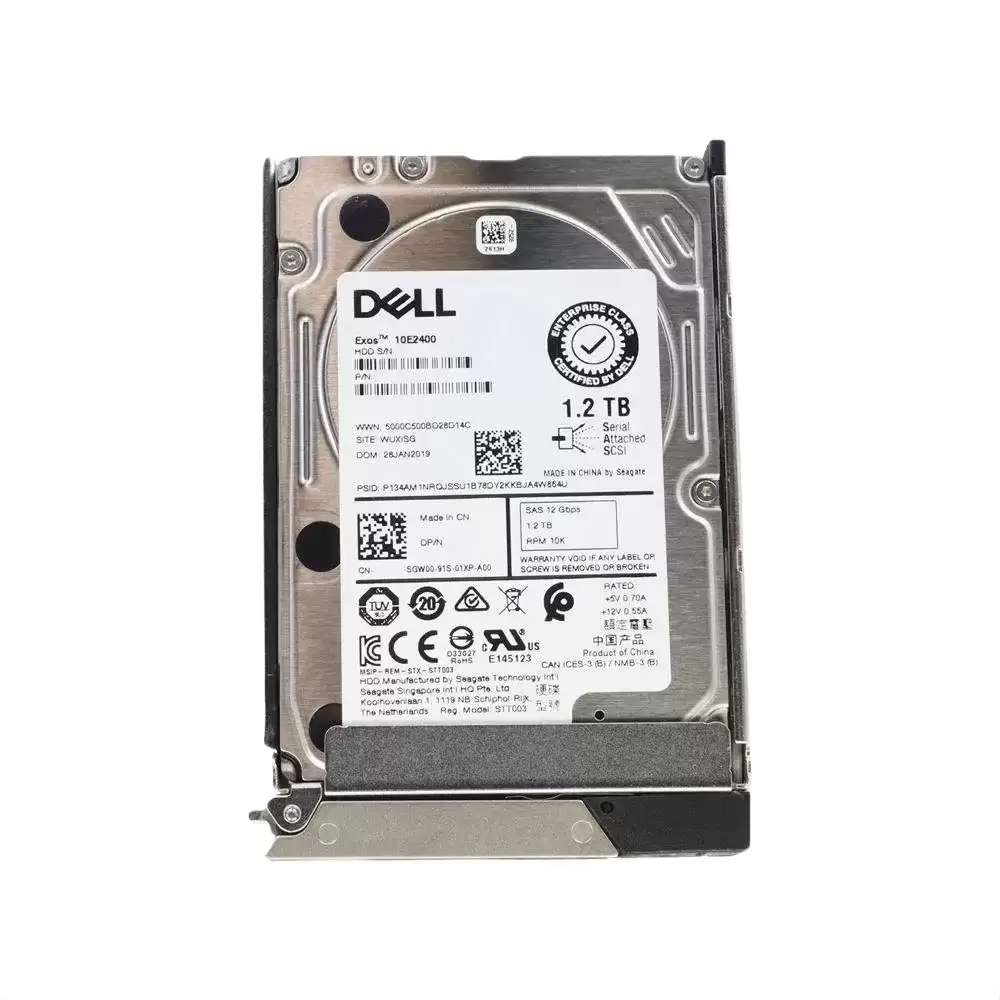 Dell 0V05MY 1.2TB SAS 12Gb/s Hot Swap 10000RPM (512n) 2.5-inch Internal Hard Drive with Tray for PowerEdge G14