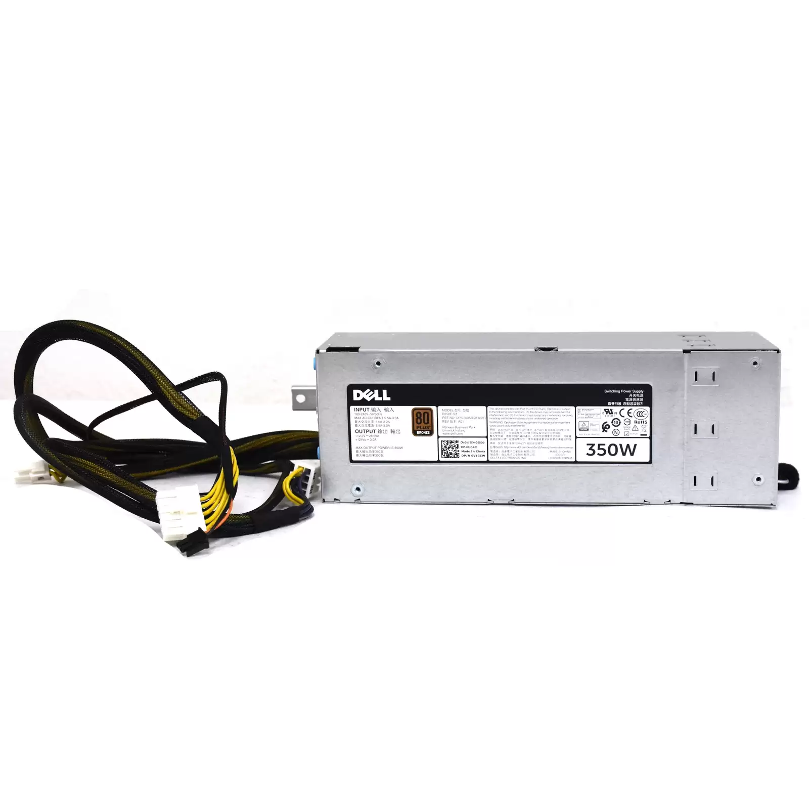 Dell V13CW 350-Watts 80 Plus Bronze Power Supply for PowerEdge T330 T340 and R530