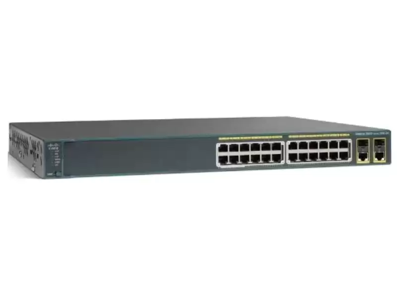 Cisco WS-C2960+24LC-L Catalyst 2960 Plus Series 24-Ports 1GbE RJ-45 Rack Mountable Layer 2 Managed Network Switch