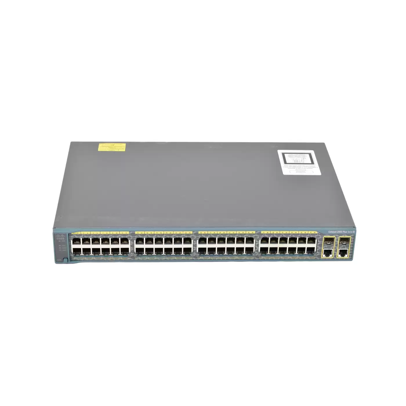 Cisco WS-C2960+48TC-S Catalyst 2960-Plus Series 48-Ports 10/100/1000BASE-T Ethernet Layer 2 Rack Mountable Managed Network Switch with 2-Ports SFP