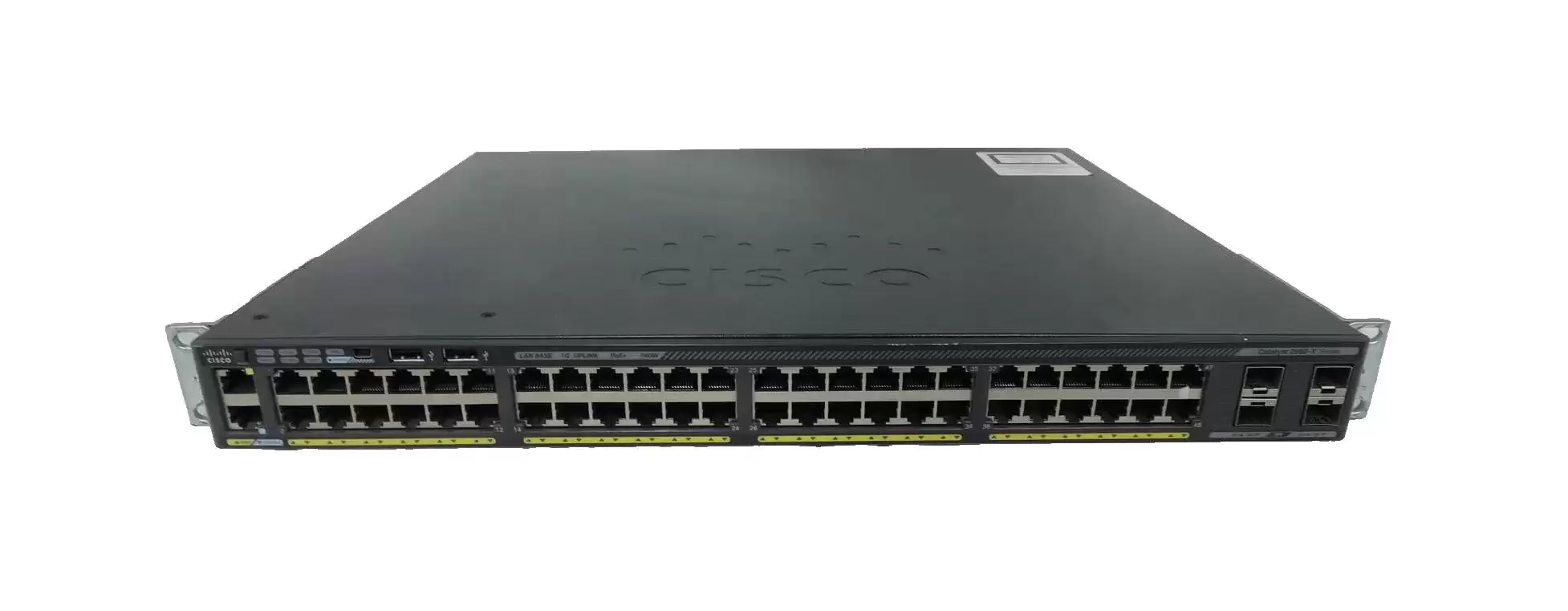 Cisco WS-C2960X-48FPS-L Catalyst 2960-X Series 48-Ports 10/100/1000BASE-T Ethernet Layer 3 Rack Mountable Managed Network Switch with 4-Ports SFP