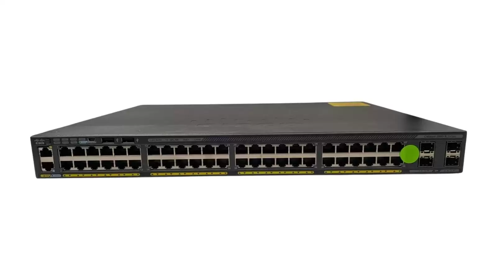 Cisco WS-C2960X-48LPS-L Catalyst 2960-X Series 48-Ports 1GbE RJ-45 Rack Mountable Layer 2 Managed Network Switch with 4-Port SFP