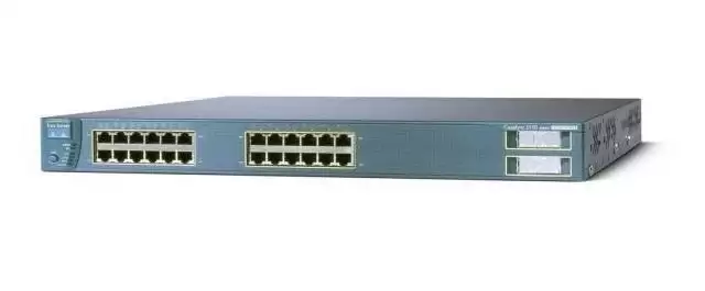 Cisco WS-C3550-24PWR-SMI Catalyst 3550 24-Ports 1GbE RJ-45 Rack Mountable Layer 3 Managed Inline Network Switch