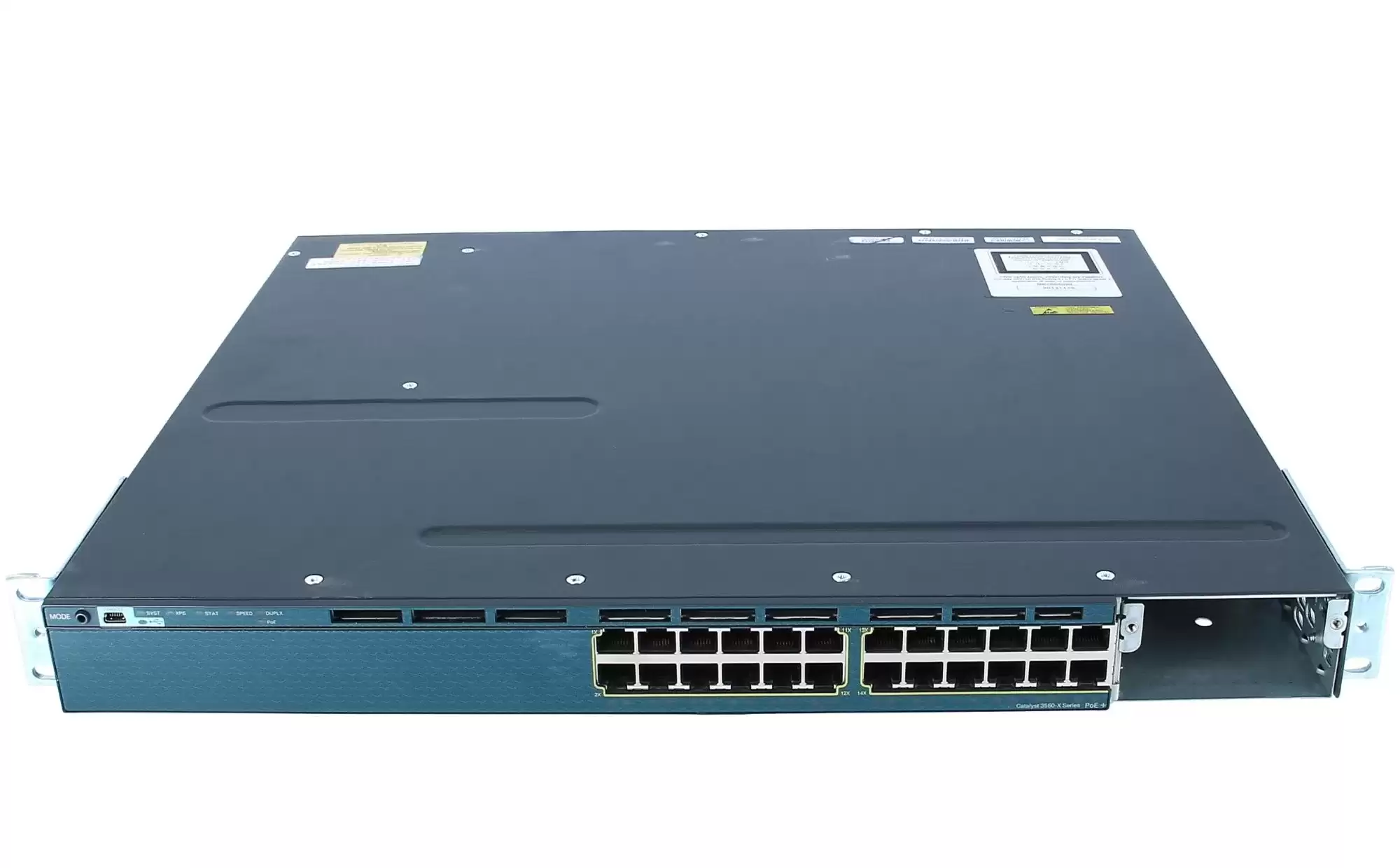 Cisco WS-C3560X-24P-L Catalyst 3750-X 24-Ports 1GbE RJ-45 Rack Mountable Layer 3 Managed Standalone Switch