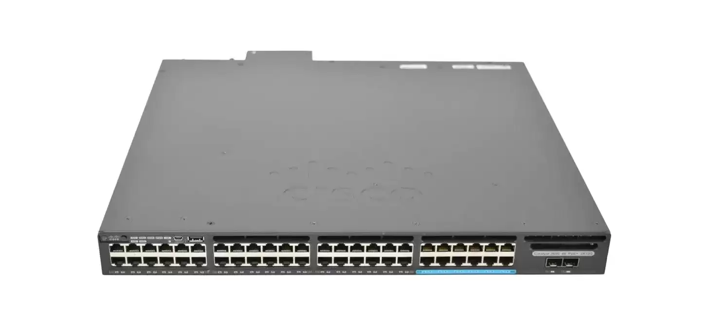 Cisco WS-C3650-12X48FD-S Catalyst 3650 48-Ports 1GbE RJ-45 Layer 3 Rack Mount Network Switch