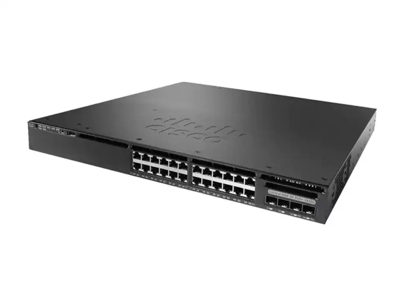 Cisco WS-C3650-24PD-L Catalyst 3650 Series 24-Ports 1GbE RJ-45 Rack Mountable Layer 3 Managed Standalone Switch with 2-Ports SFP+