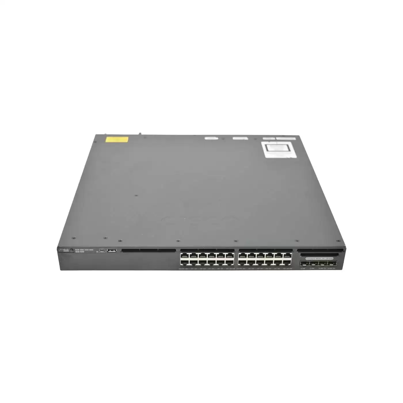 Cisco WS-C3650-24TD-L Catalyst 3650 Series 24-Ports 1GbE RJ-45 Rack Mountable Layer 2 Managed Network Switch with 2-Ports SFP+