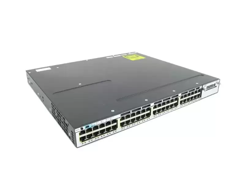Cisco WS-C3750X-48P-E Catalyst 3750-X Series 48-Ports 1GbE RJ-45 Rack Mountable Layer 3 Managed Stackable Switch