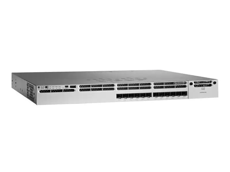 Cisco WS-C3850-12S-E Catalyst 3850 Series 12-Ports 1GbE SFP Rack Mountable Layer 3 Managed Stackable Switch