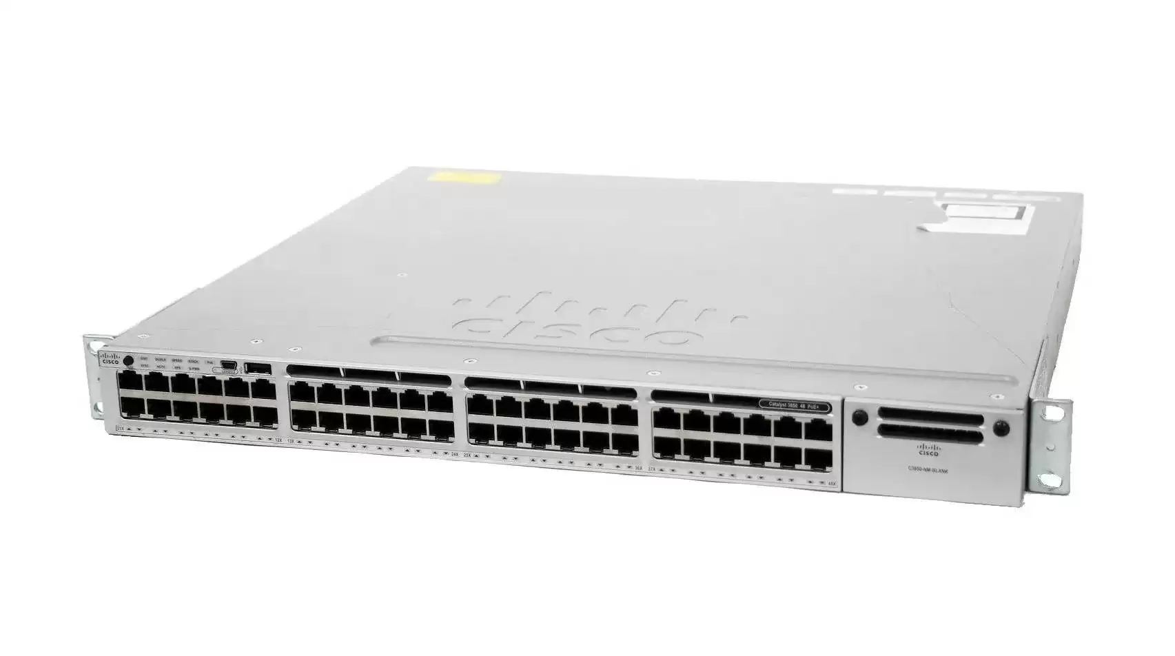 Cisco WS-C3850-48P-S Catalyst 3850 48-Ports 1GbE PoE+ Layer 3 Rack Mount Managed Network Switch