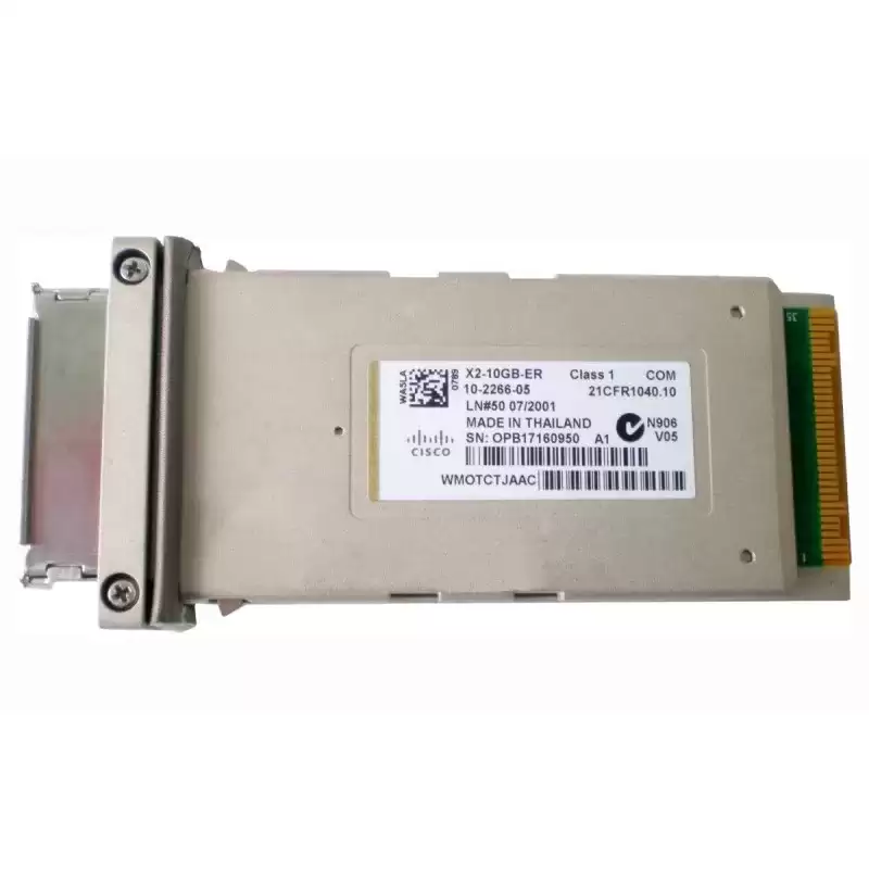 Cisco X2-10GB-ER 10-GBASE-ER Single-Mode Fiber 40km 1550nm Duplex SC Connector X2 Transceiver Module