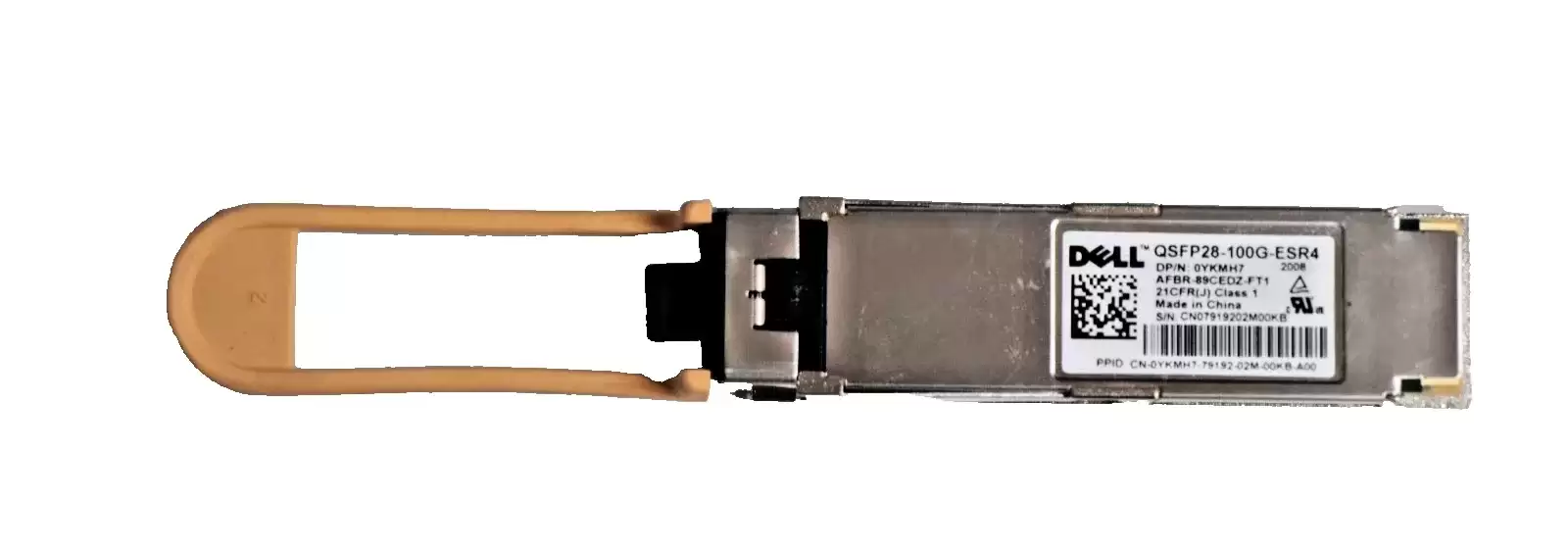 Dell YKMH7 100GBASE-SR Multi-Mode Fibre 220m 850nm MPO Connector QSFP28 Short Range Transceiver Module