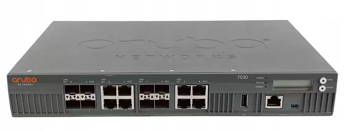 HPE ARCN7030 Aruba 7030 8-Ports 1GbE Ethernet SFP Rack Mountable Wireless LAN Mobility Controller