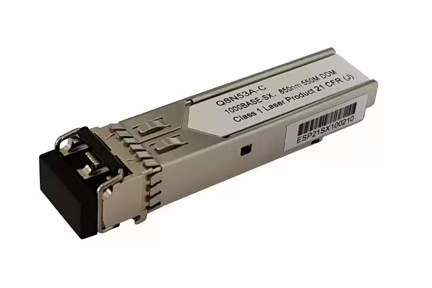 HPE Q8N53A Aruba 1000Base-SX Multi-Mode Fiber 550m 850nm Duplex LC Connector SFP Transceiver Module