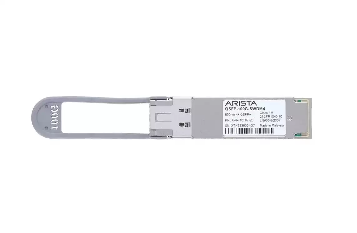 Arista QSFP-100G-SWDM4 100GBASE-SWDM4 Multi-Mode Fibre 100m 850nm Duplex LC Connector QSFP28 Transceiver Module