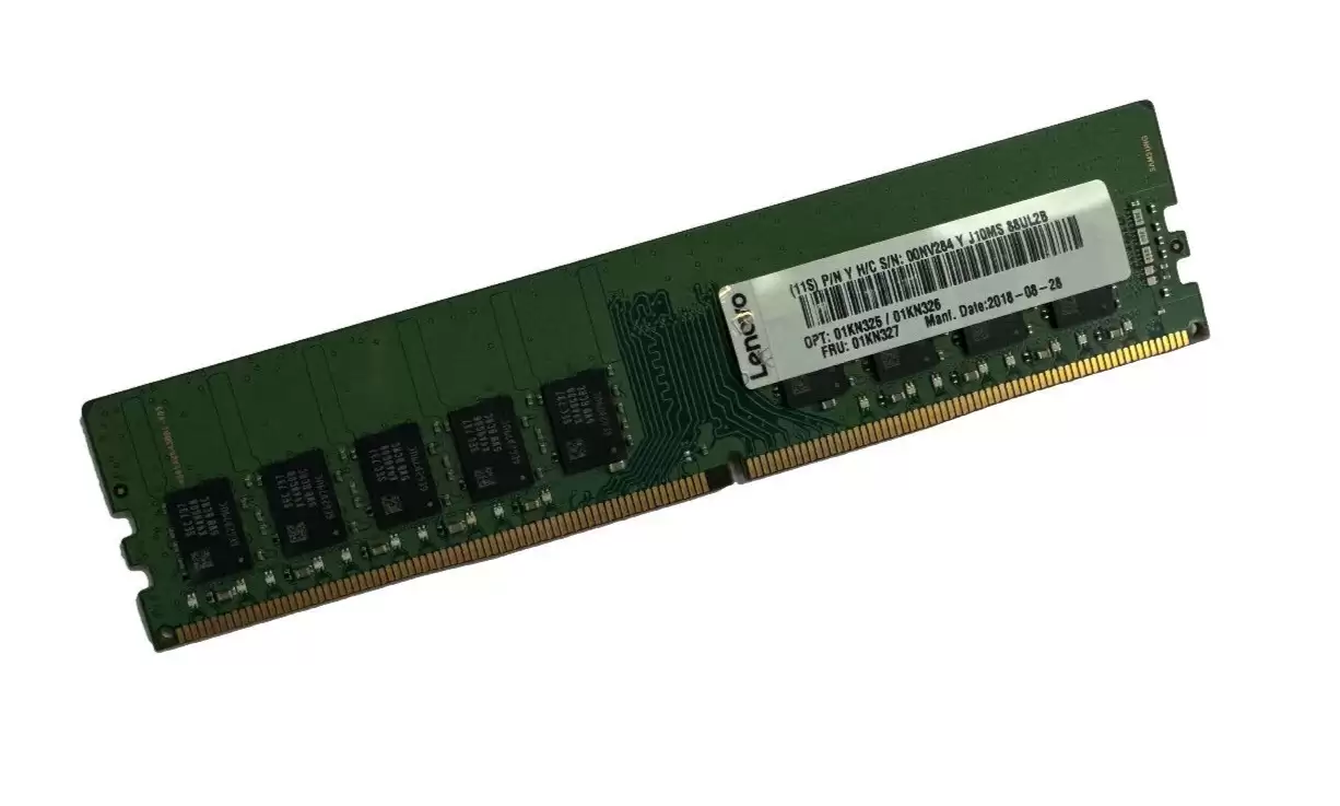 IBM 01KN325 16GB 2400MHz DDR4 PC4?19200 ECC Unbuffered DIMM CL17 288?Pin 1.2V Dual Rank x8 Memory Module