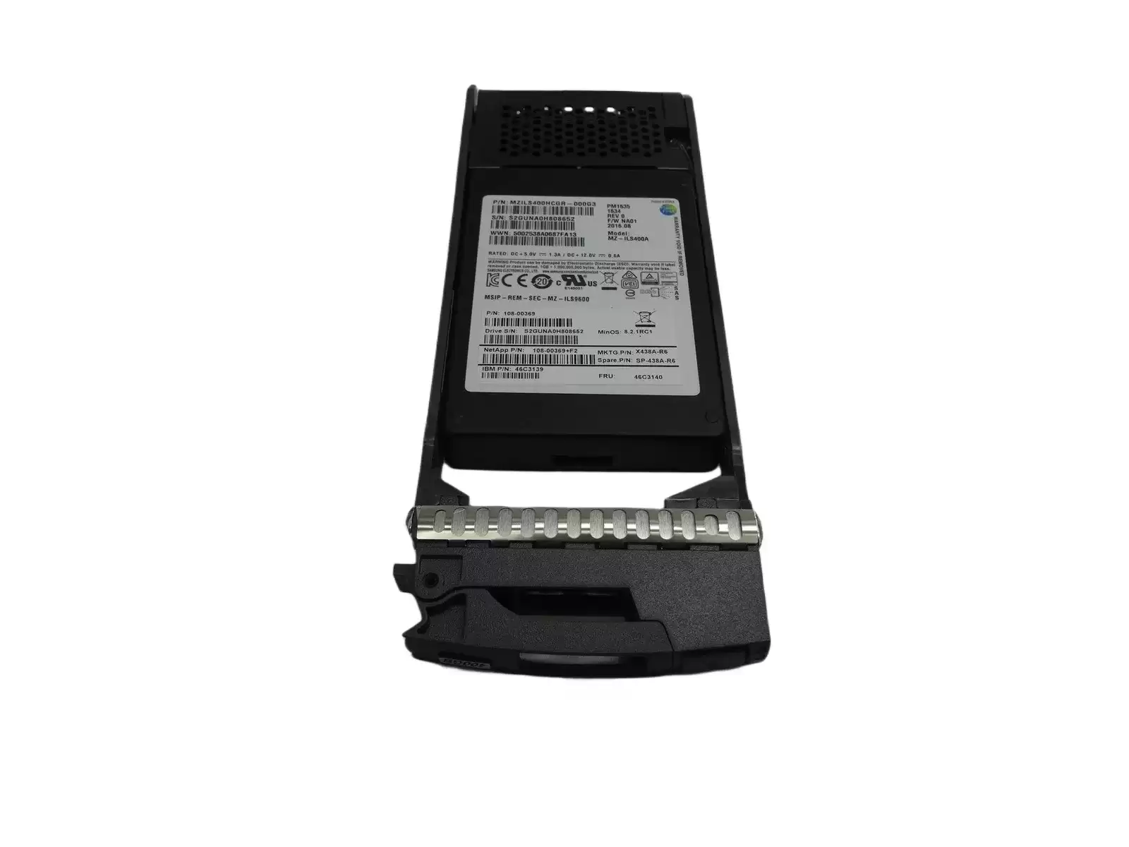 Netapp 108-00369 400GB SAS 12Gb/s 2.5-Inch Solid State Drive with Tray