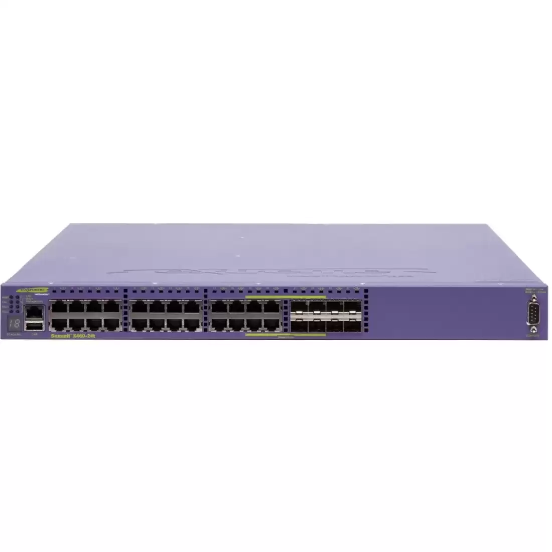 Extreme Network 16401 Summit X460 Series 24-Ports 1GbE RJ-45 Rack Mountable Layer 3 Managed Network Switch with 4-Ports SFP