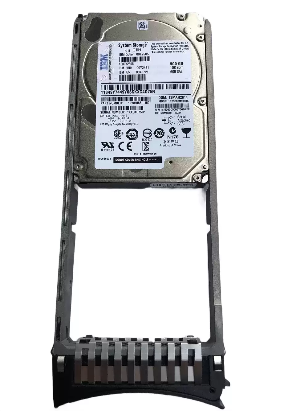 IBM 00AR118 900GB SAS 6Gb/s 10000RPM 64MB Cache 2.5-inch Internal Hard Drive