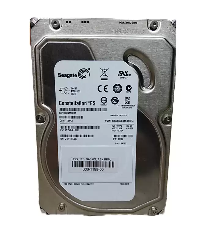 Seagate ST1000NM0001 Constellation ES.1 1TB SAS 6Gb/s 7200RPM 64MB Cache 3.5inch Internal Hard Drive