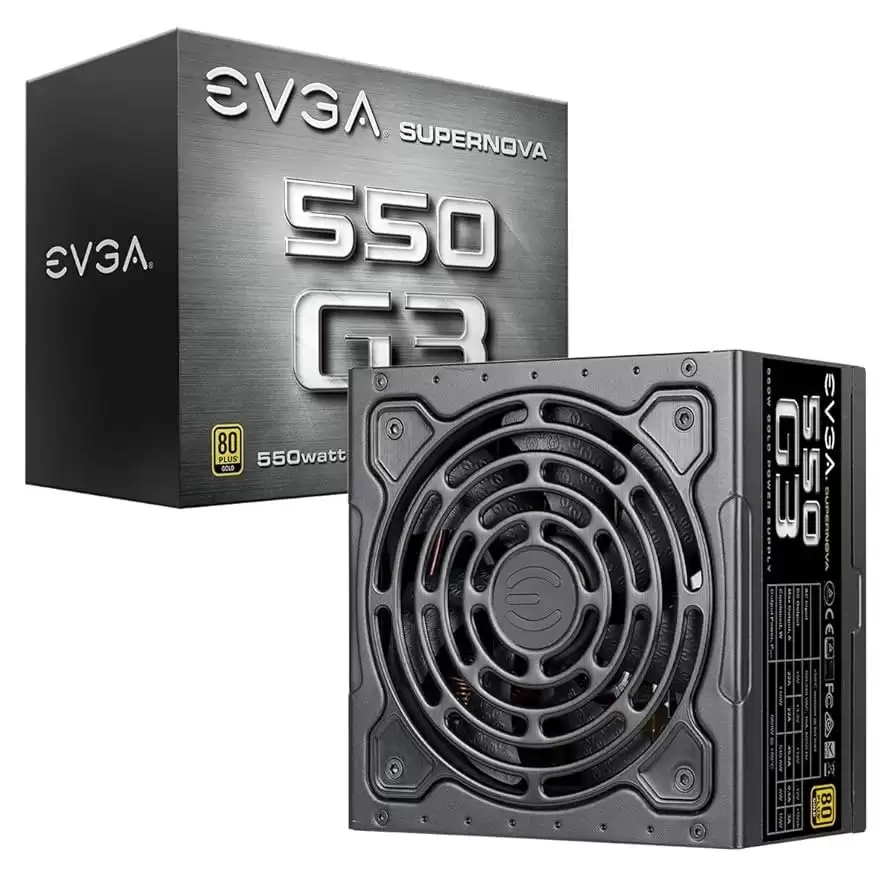 EVGA 220-G3-0550-Y1 SuperNOVA 550 G3 550-Watts 80 Plus Gold Fully Modular SFX Power Supply