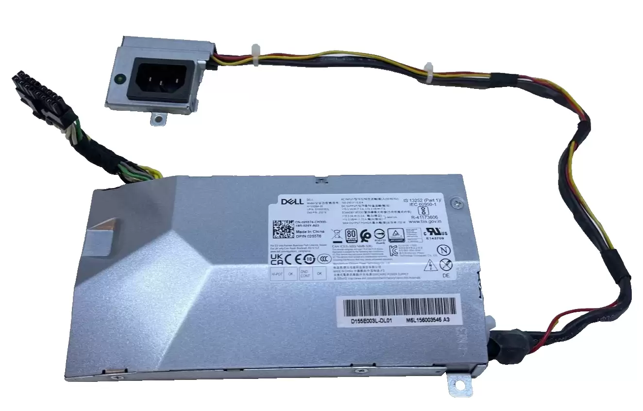 Dell 255T6 155-Watts 80 Plus Platinum AIO Power Supply for OptiPlex 5260 and 7470