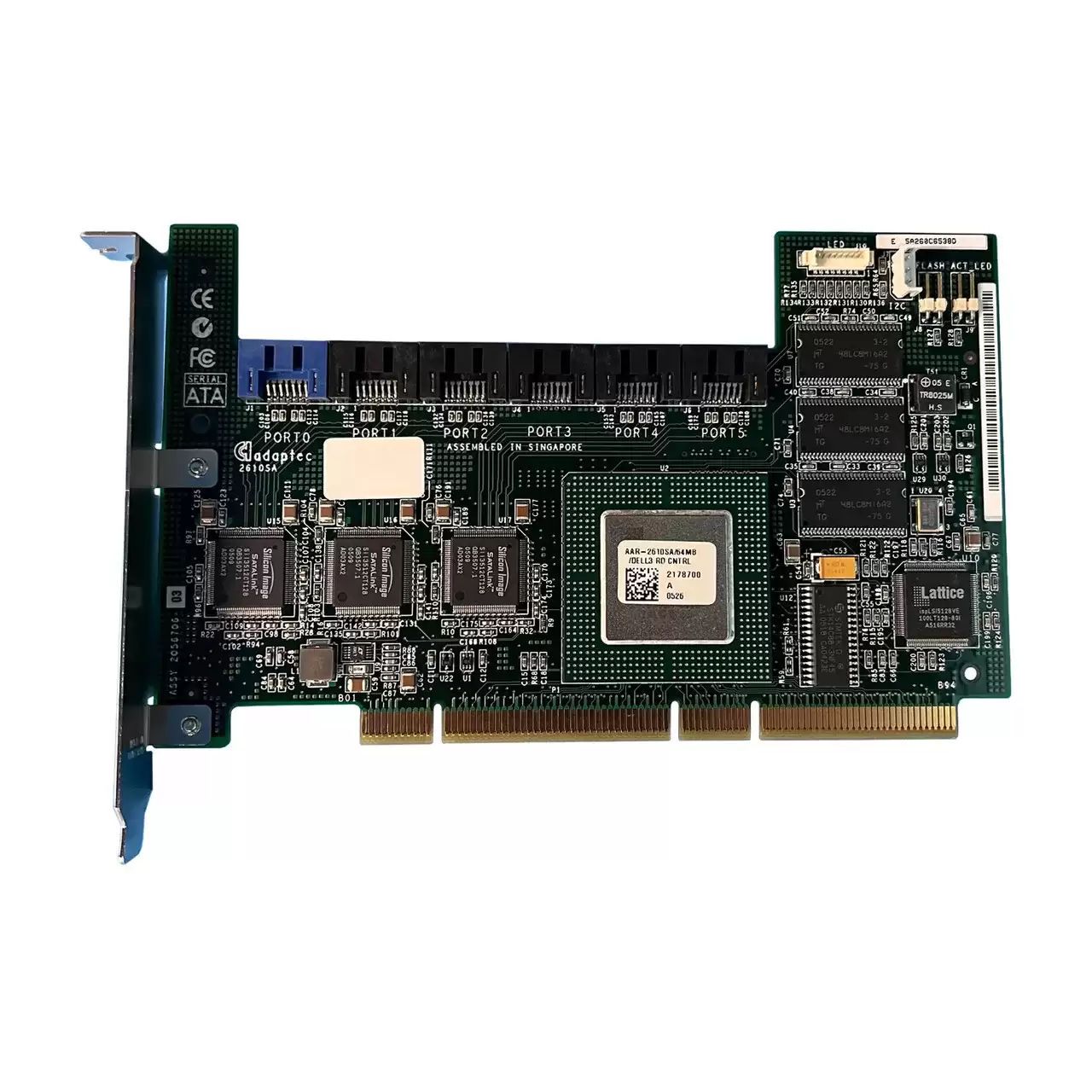 Dell WC192 6 Channel SATA 1.5GbE 64MB PCI-Express RAID Controller Card for for PowerEdge 840 850