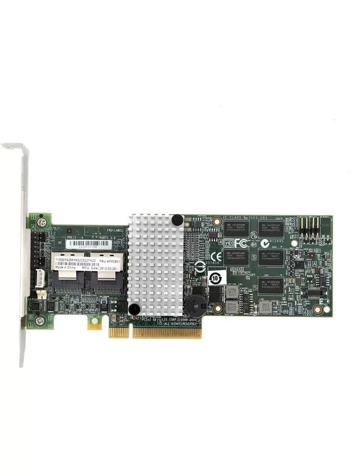 LSI L3-25239-14A Logic MegaRAID 8 Ports SATA/SAS 6GbE PCI-Express 2.0 x8 RAID Controller