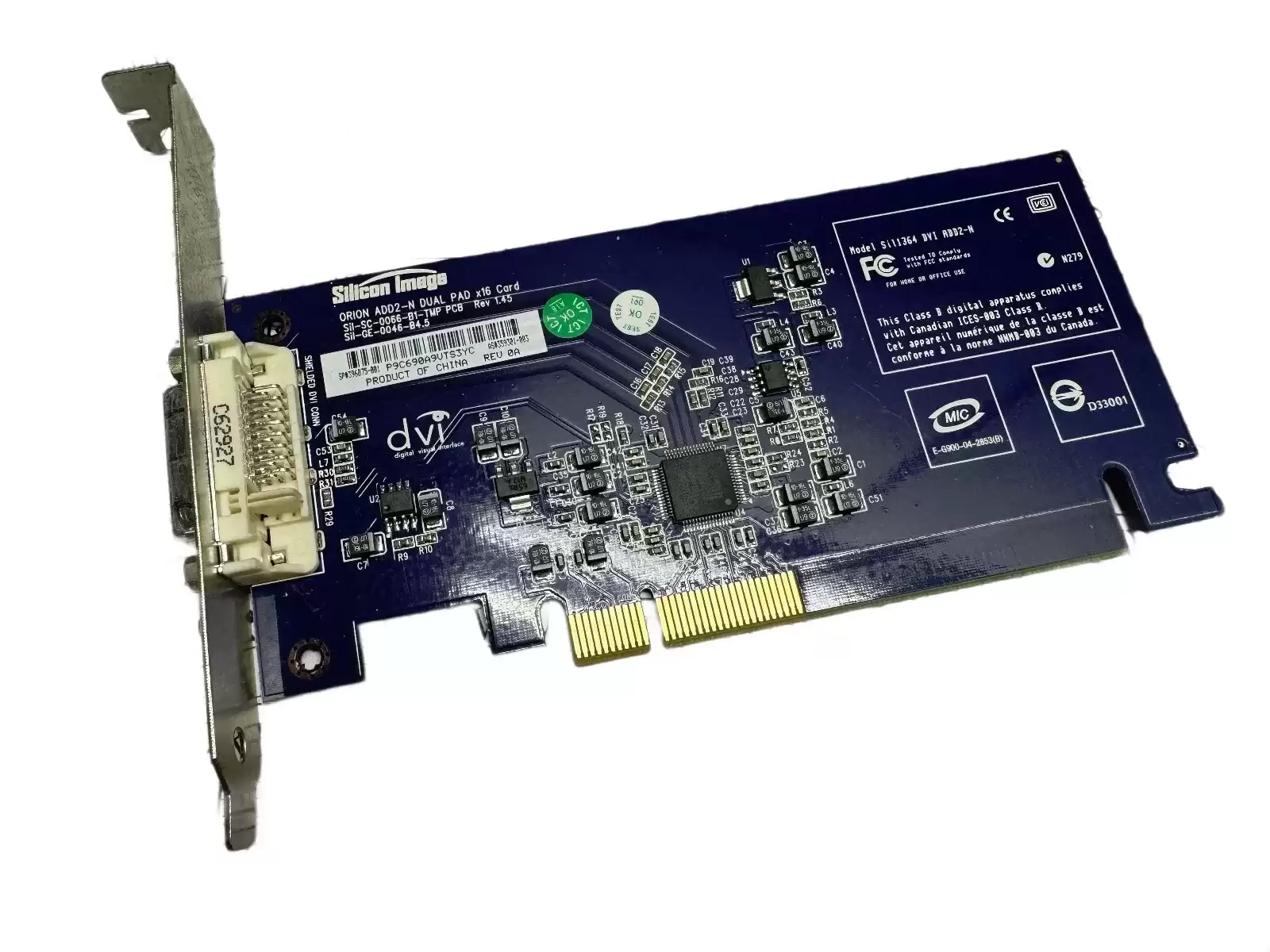 HPE 396075-001 DC7600 PCI-Express x16 DVI High Profile Video Card