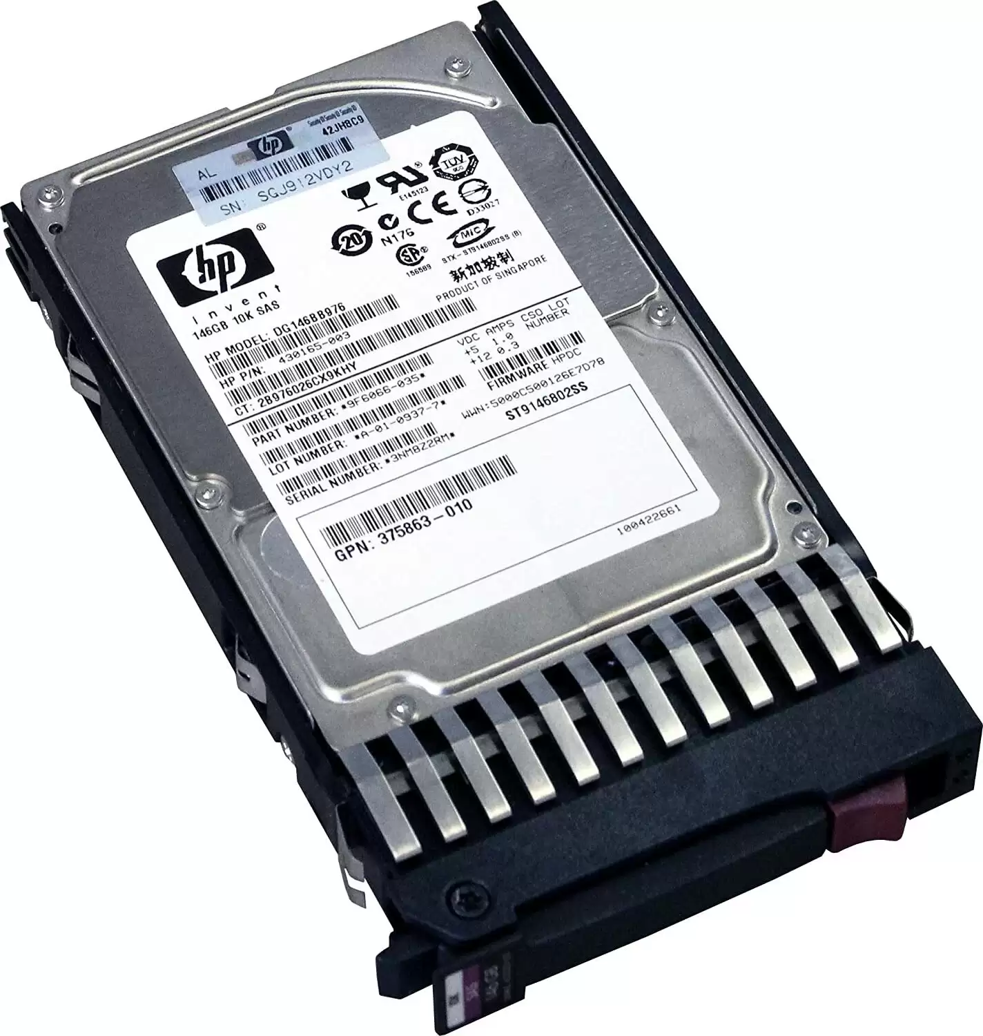HPE 430165-003 146GB SAS 3Gb/s Dual Port Hot Swap 2.5Inch Internal Hard Drive for MSA