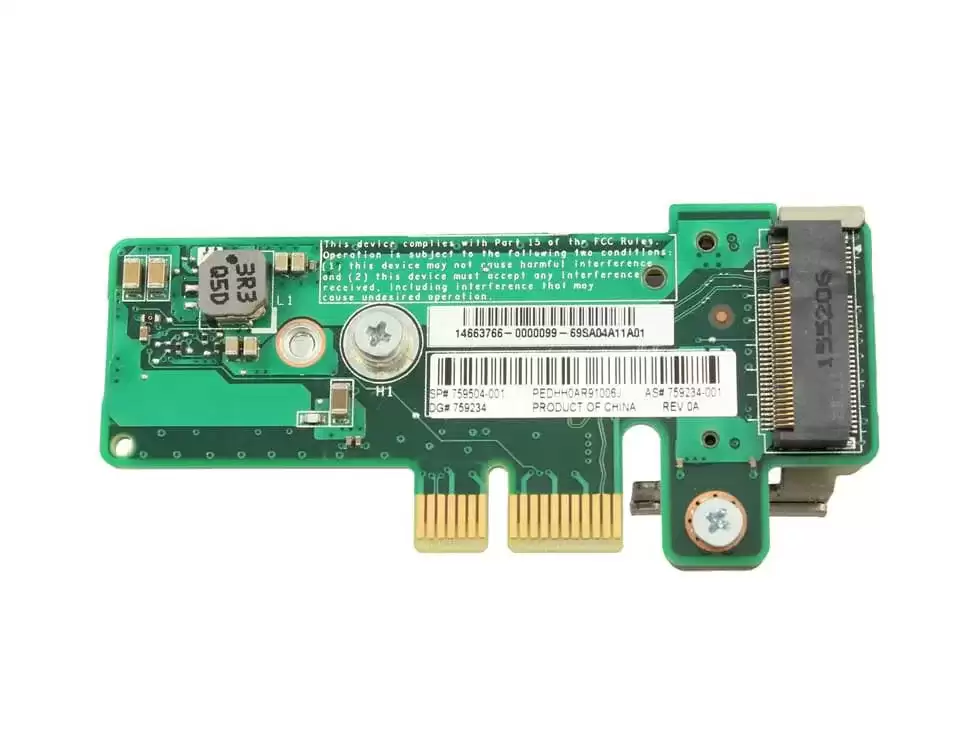 HPE 759504-001 64GB MLC Value Endurance M.2 I/O Riser Card