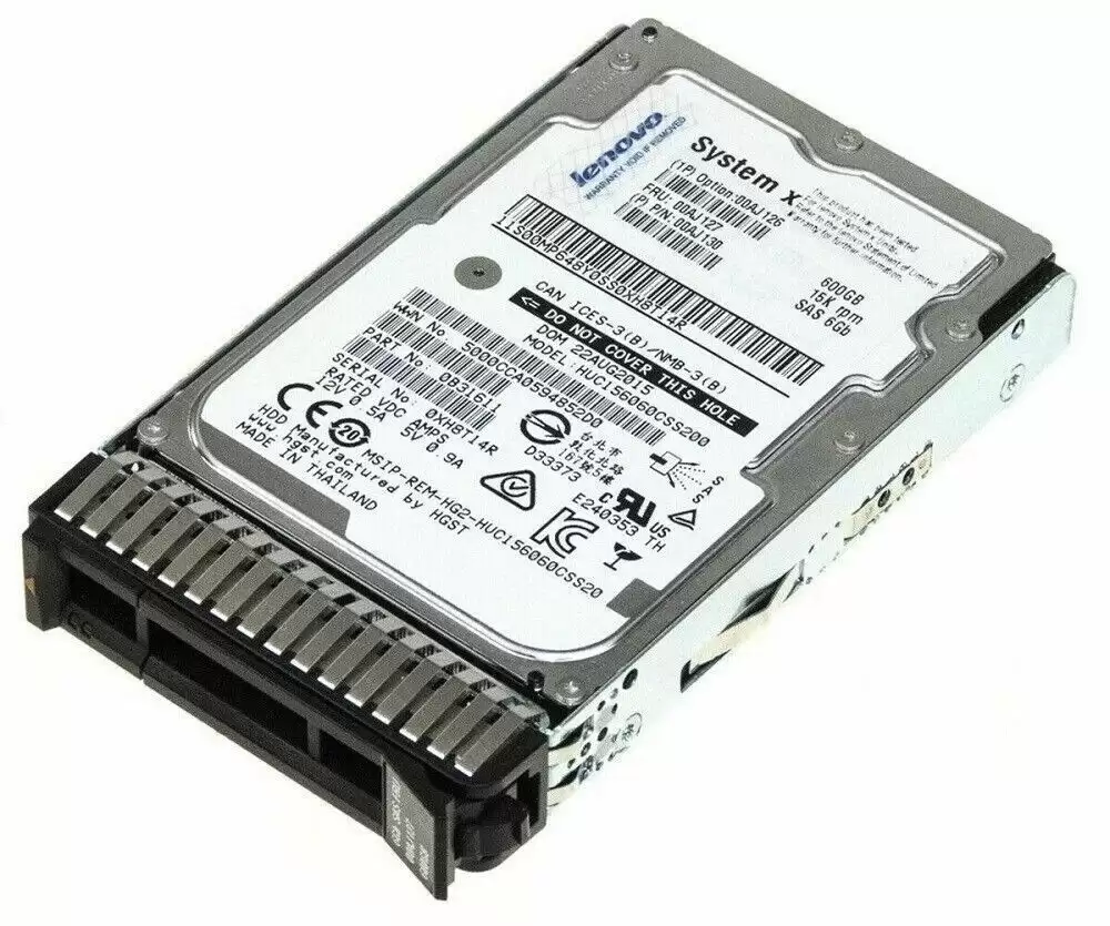 IBM 00AJ126 600GB SAS 6Gb/s Hot Swap 15000RPM 2.5-inch Internal Hard Drive