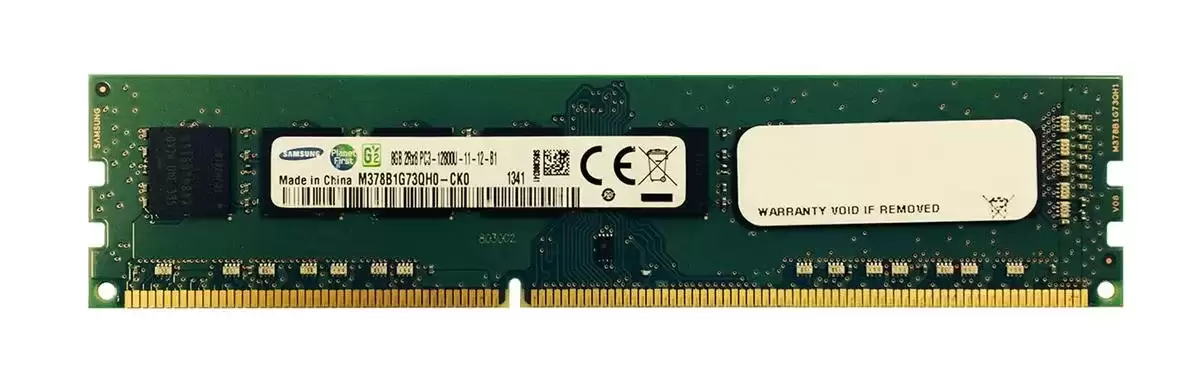 Samsung M378B1G73QH0-CK0 8GB 1600MHz DDR3 PC3-12800 ECC Registered CL11 240-Pin DIMM 1.5V Dual Rank X8 Memory Module