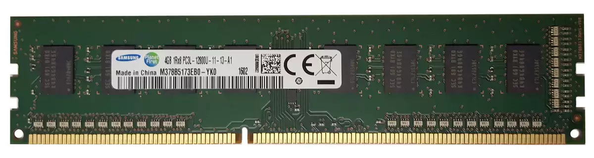 Samsung M378B5173EB0-YK0 4GB 1600MHz DDR3 PC3-12800 ECC Registered CL11 240-Pin DIMM 1.35V Single Rank Memory Module